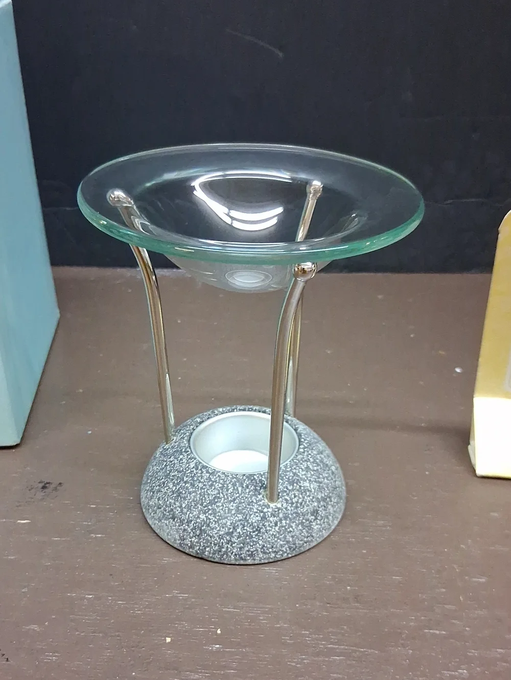 Partylite Stone Puzzle Aroma Melts Warmer Diffuseur Pus 5 Floating Candles‎